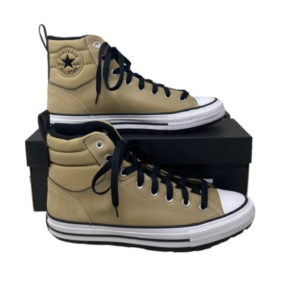 Converse CTAS Berkshire Boot Hi Men's Nomad Khaki Leather Sneakers A04475C - Picture 7 of 9